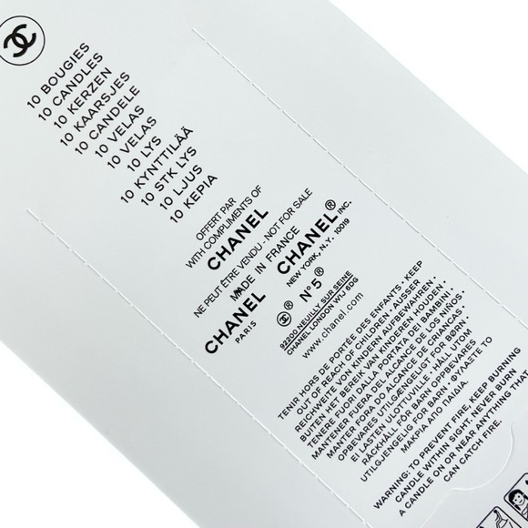 Chanel No 5 Black & White Birthday Candles - Picture 4 of 4